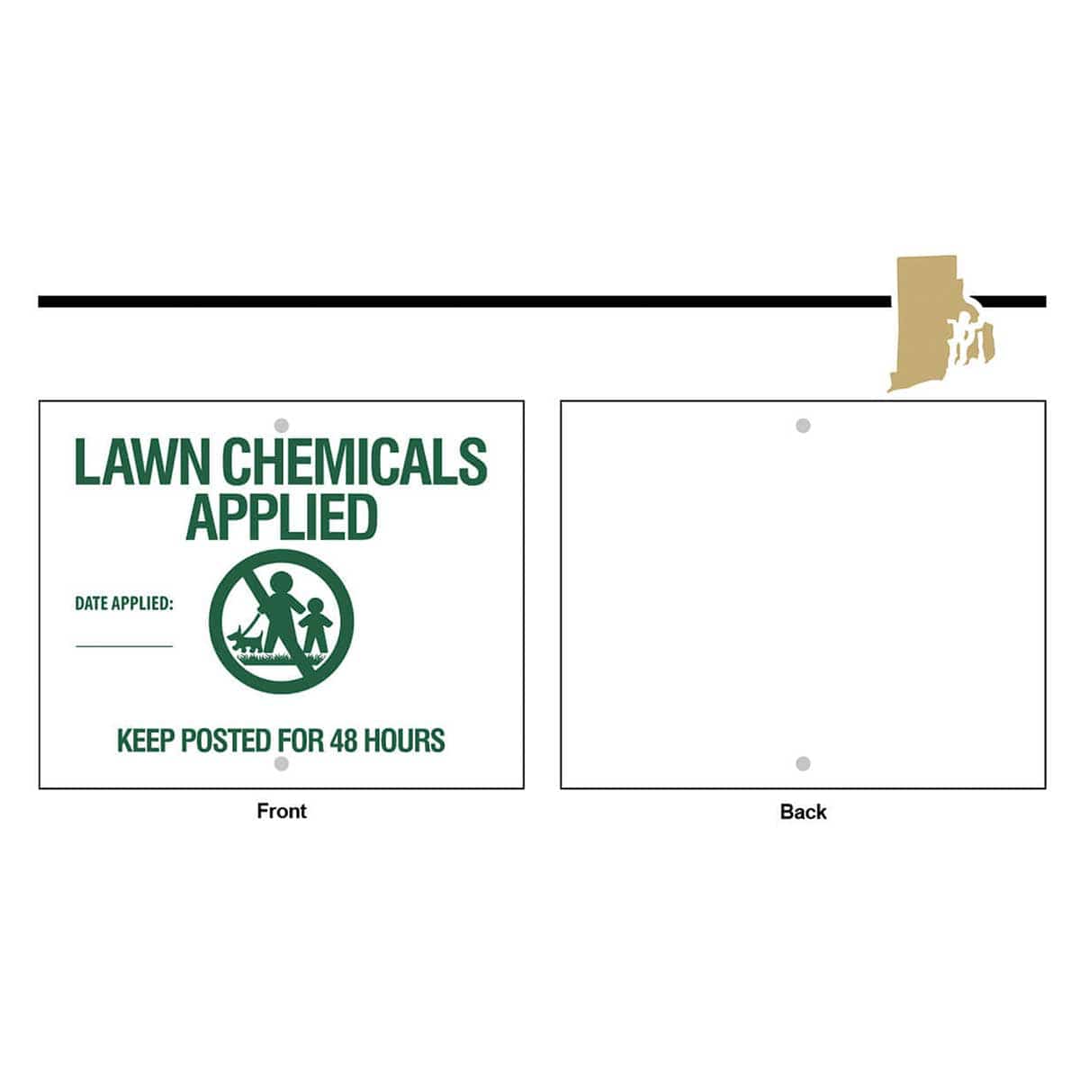 State Specific Pesticide Signs, Sign Only
