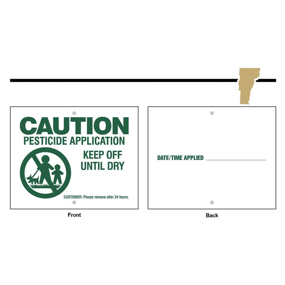 State Specific Pesticide Signs, Sign Only