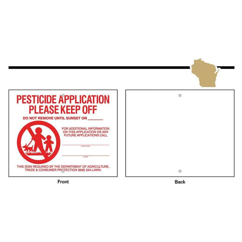 State Specific Pesticide Signs, Sign Only