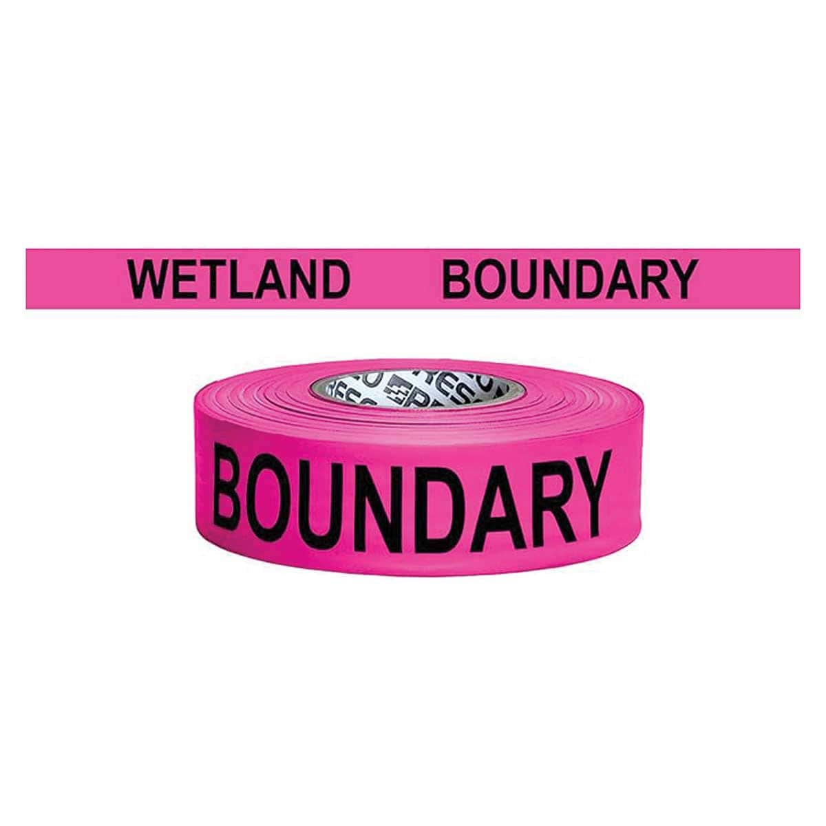Printed Roll Wetland Boundary Flagging Tape
