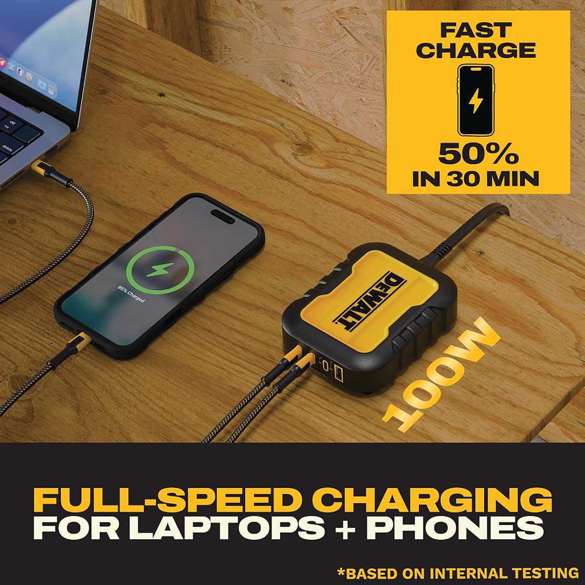 DEWALT 100W 120V 4-Port Charging Station