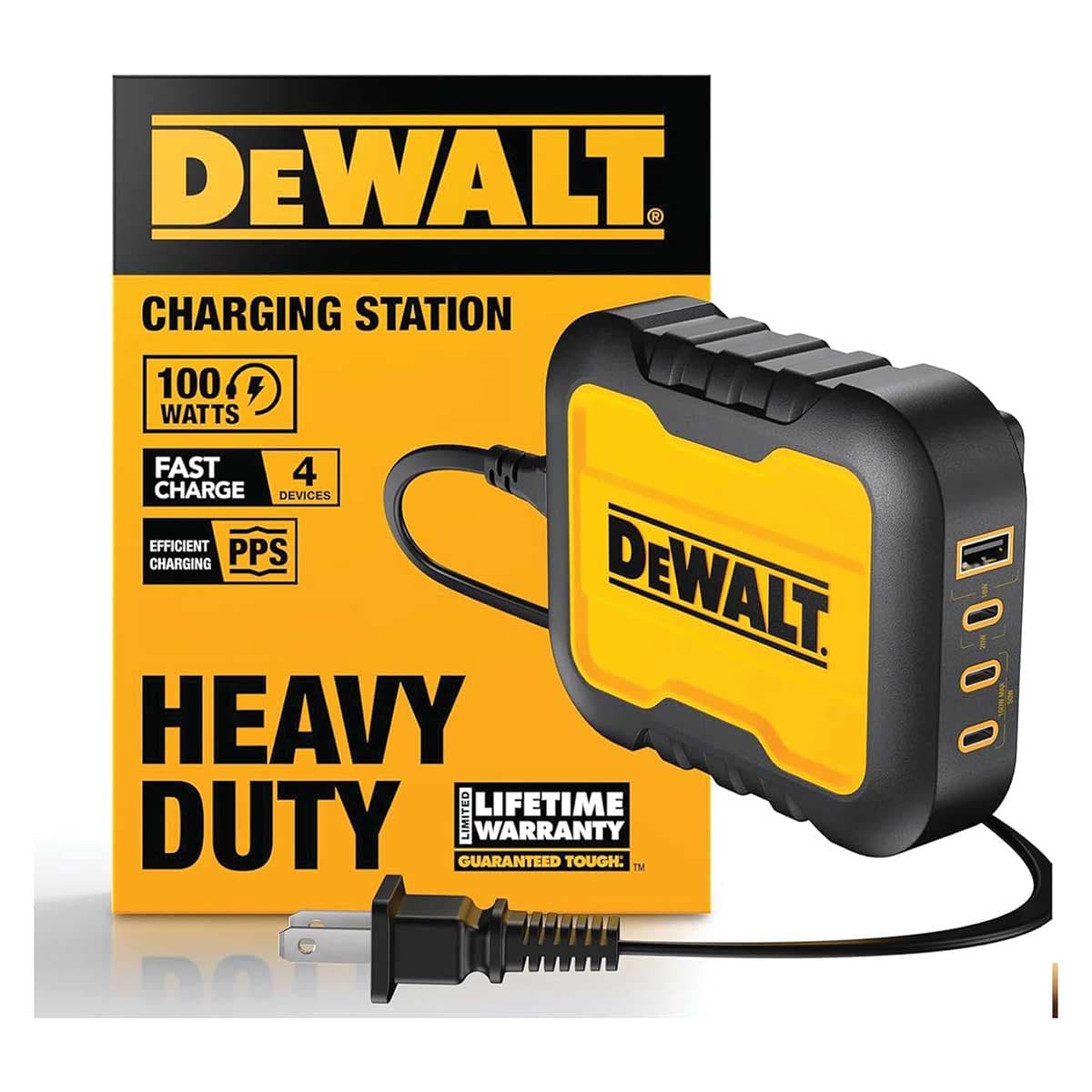 DEWALT 100W 120V 4-Port Charging Station-FG