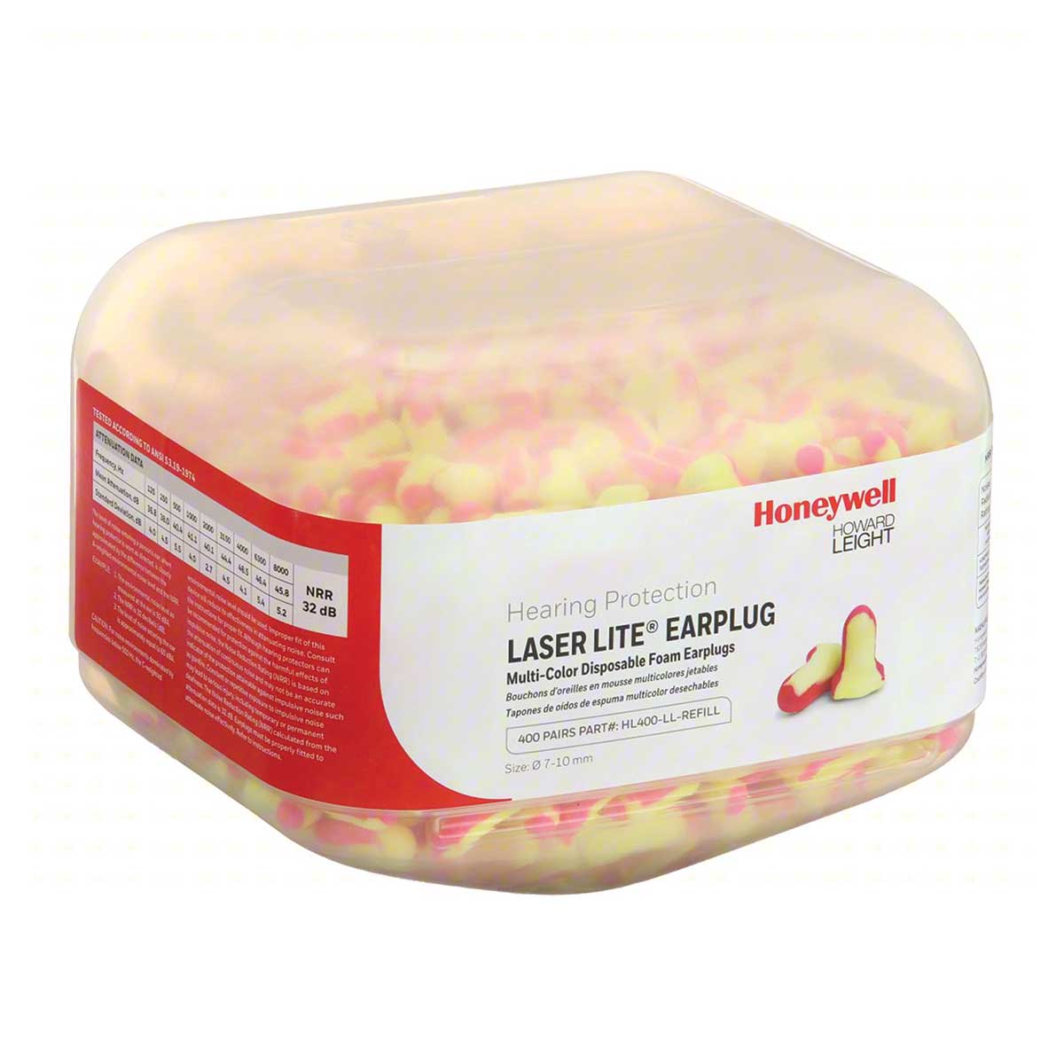 Honeywell Howard Leight Laser Lite® Earplug Refill Canister | 400 Pairs