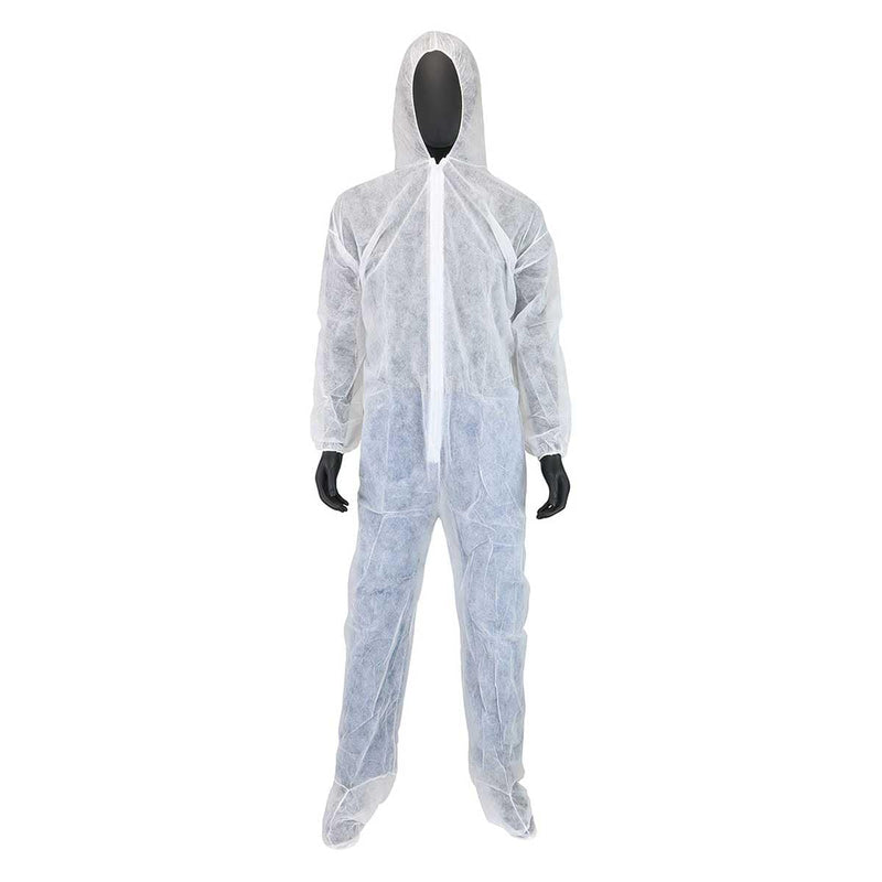 PIP Basic SBP Coveralls with Attached Hood & Boots and Elastic Wrists & Ankles | 25 Pk