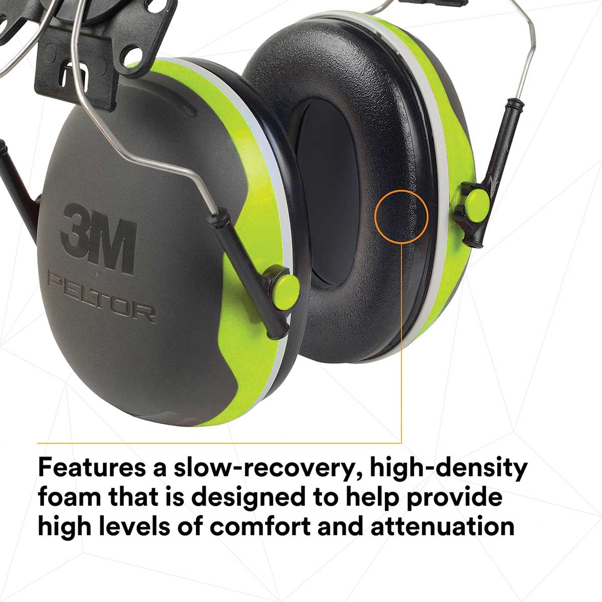 3M™ PELTOR™ Earmuffs X4P3E, Helmet Attachable