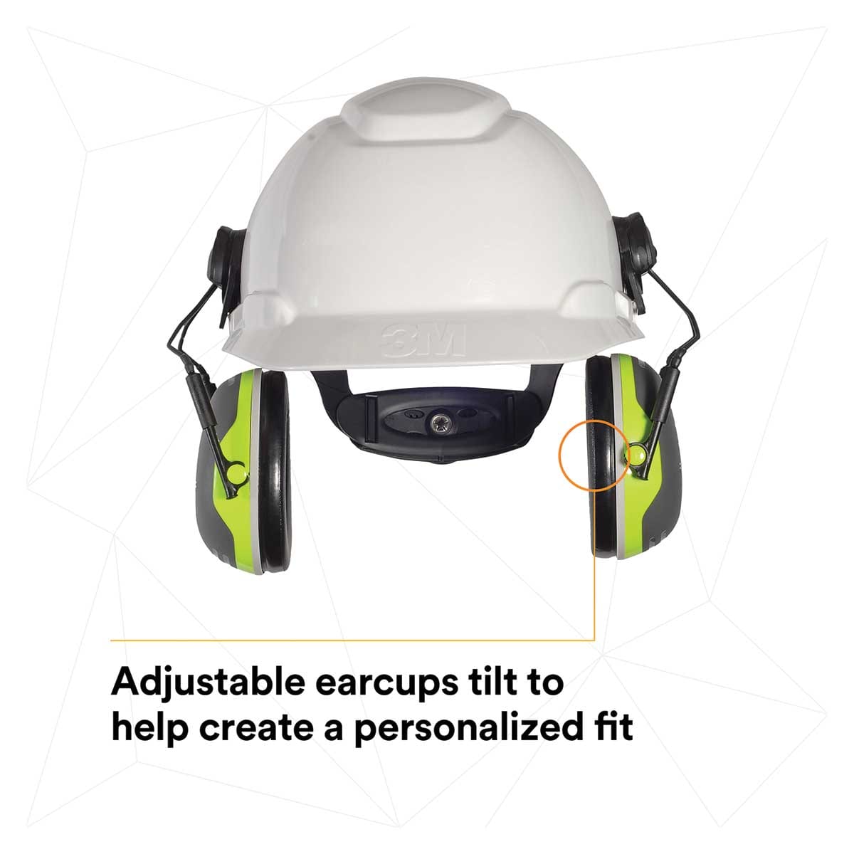 3M™ PELTOR™ Earmuffs X4P3E, Helmet Attachable