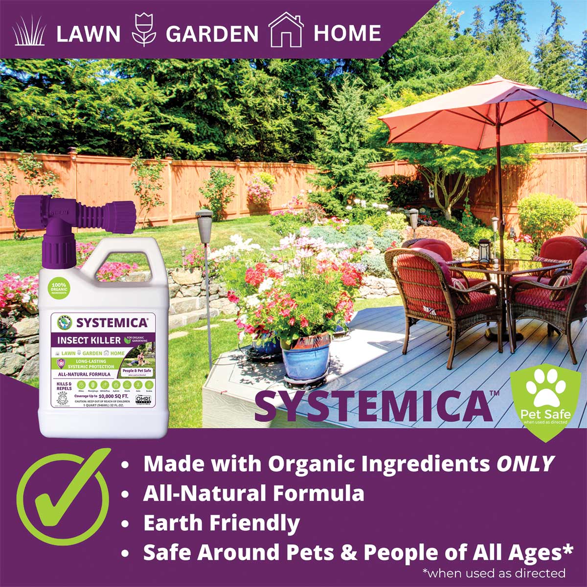 Sierra Natural Science Systemica Hose End Insecticide Sprayer
