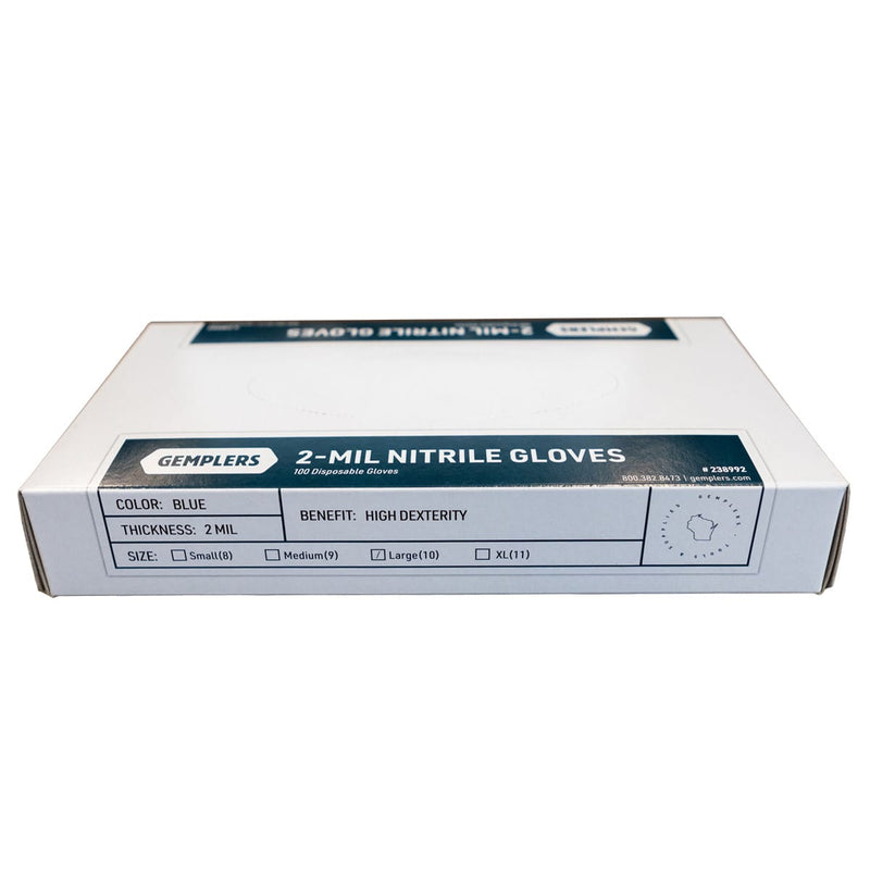 Gemplers 2-mil Nitrile Gloves | Box of 100 Gloves