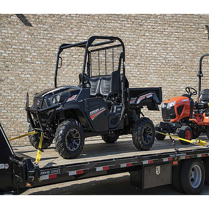 30' Commercial-Grade Ratchet Tie Down with Double J-Hooks