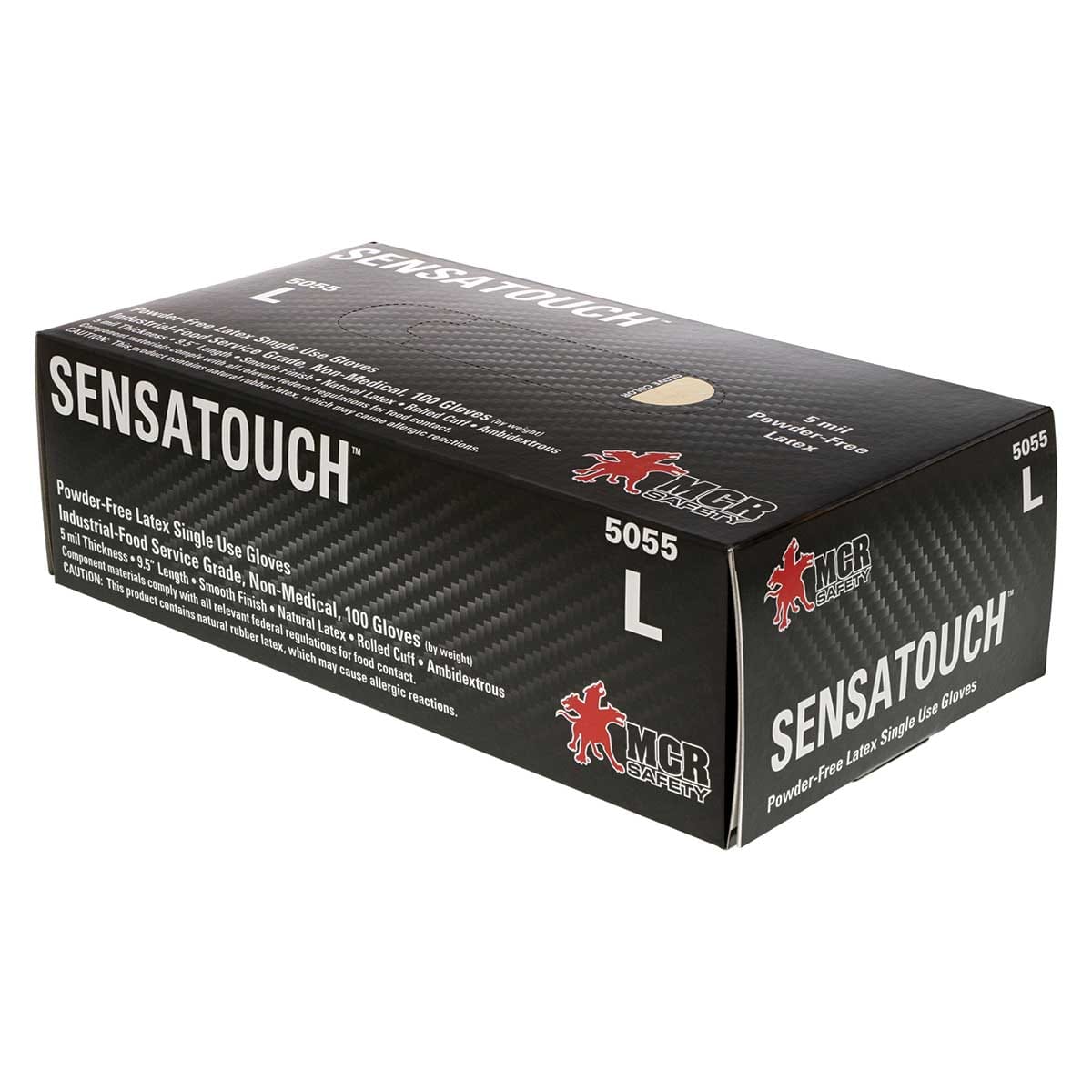 5055 SensaTouch™ 5-mil Latex Gloves | Box of 100 | Gemplers