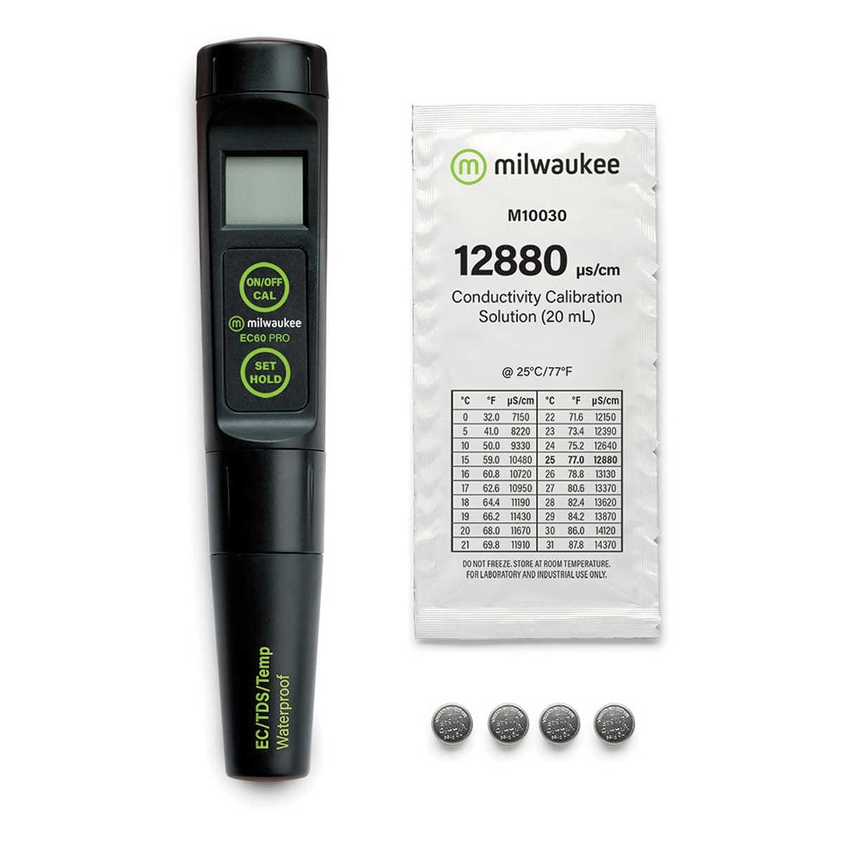 Milwaukee EC60 PRO Waterproof 3-in-1 EC / TDS/Temperature Tester