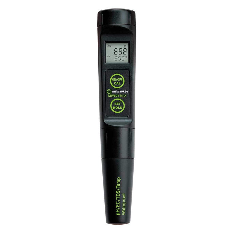 Milwaukee MW804 MAX Waterproof 4-in-1 pH/EC/TDS/Temperature Tester