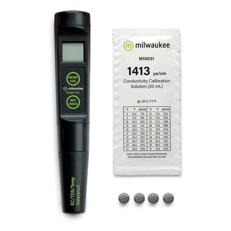Milwaukee EC59 PRO Waterproof 3-in-1 Conductivity / TDS & Temperature Tester