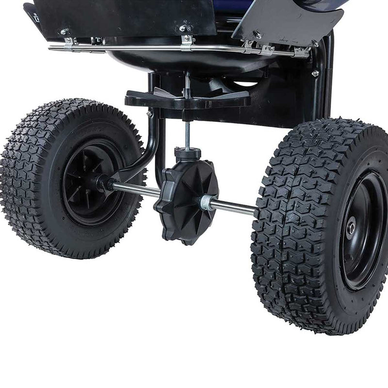 Chapin 80 lb SaltPro Contractor Spreader treaded tire wheels