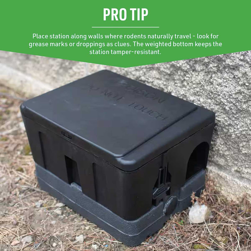 Jawz™ Safe-Tee™ Rat and Mouse Bait Station with Weighted Bottom