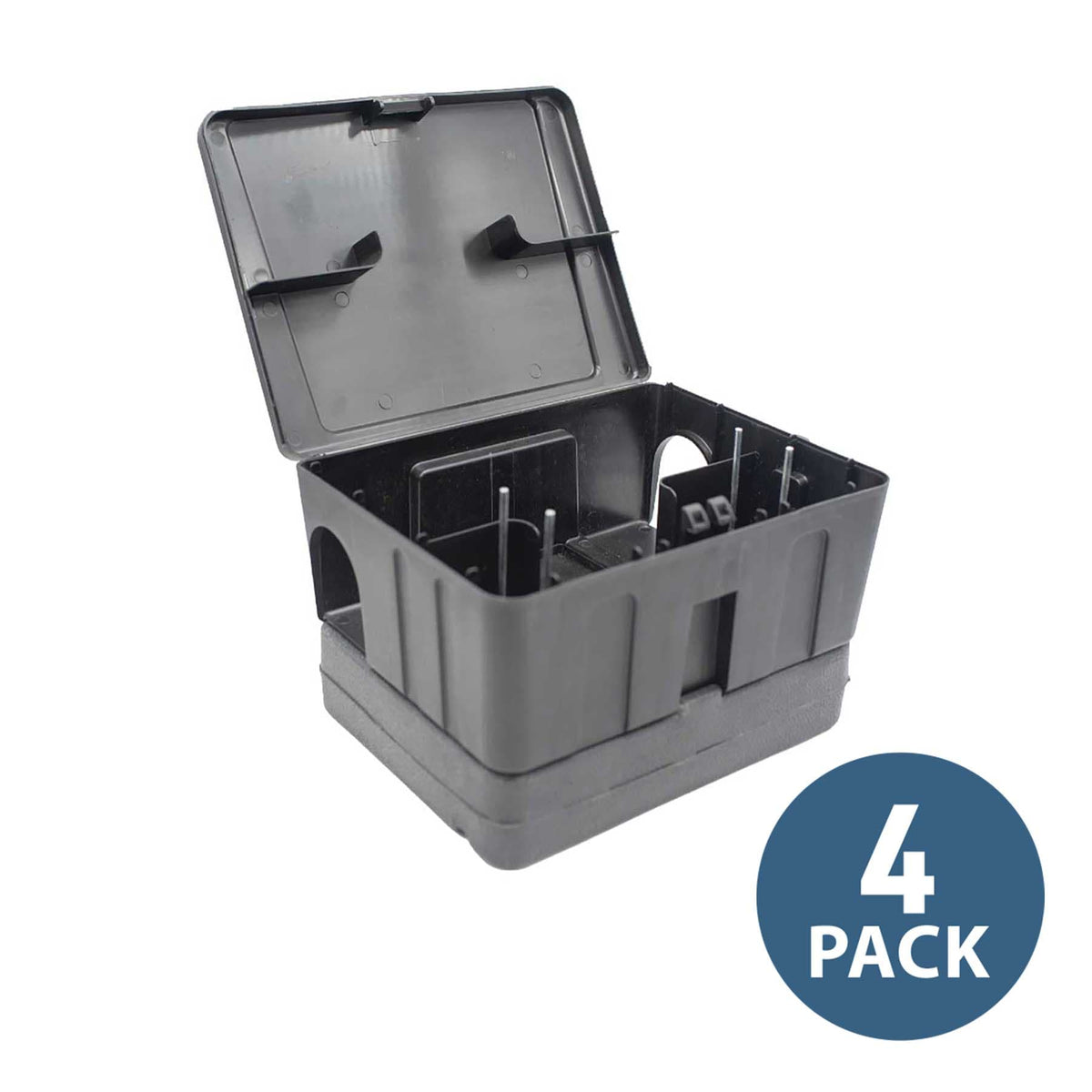 Jawz™ Safe-Tee™ Rat and Mouse Bait Station with Weighted Bottom | 4 Pack