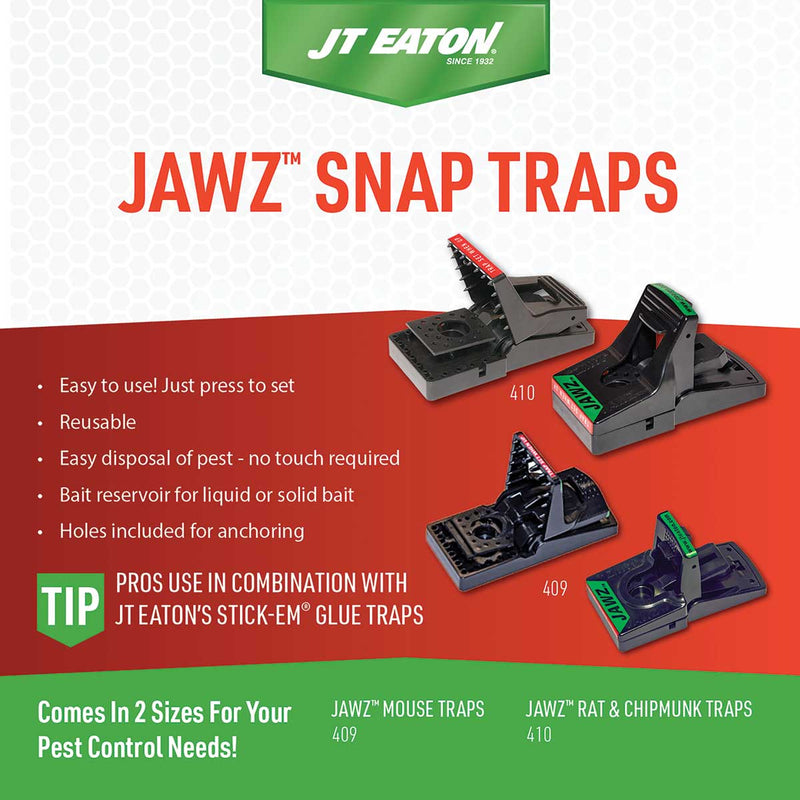 JAWZ™ Plastic Rat and Chipmunk Traps | 6 Pack