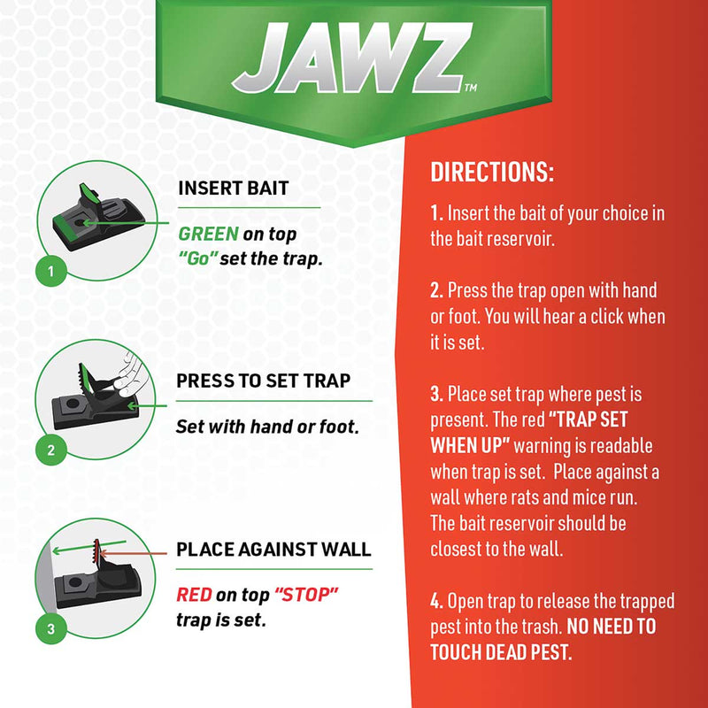 JAWZ™ Plastic Rat and Chipmunk Traps | 6 Pack
