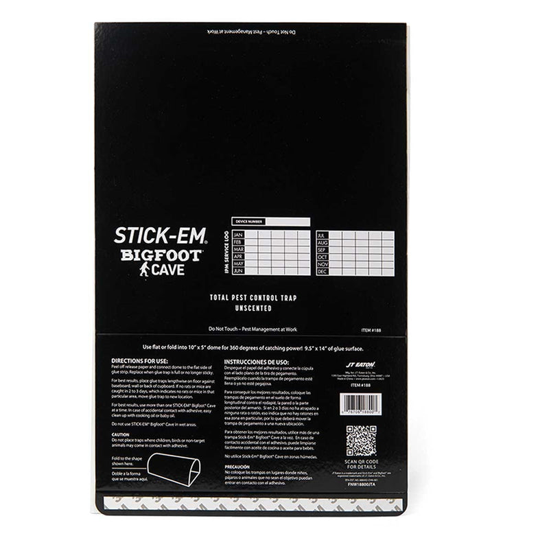Stick-Em® Bigfoot Cave Glue Trap | 24 Pack