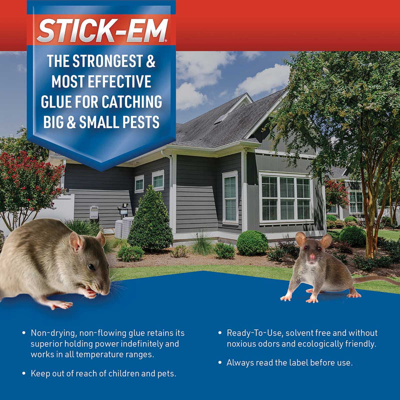 Stick-Em® Bigfoot Cave Glue Trap | 24 Pack