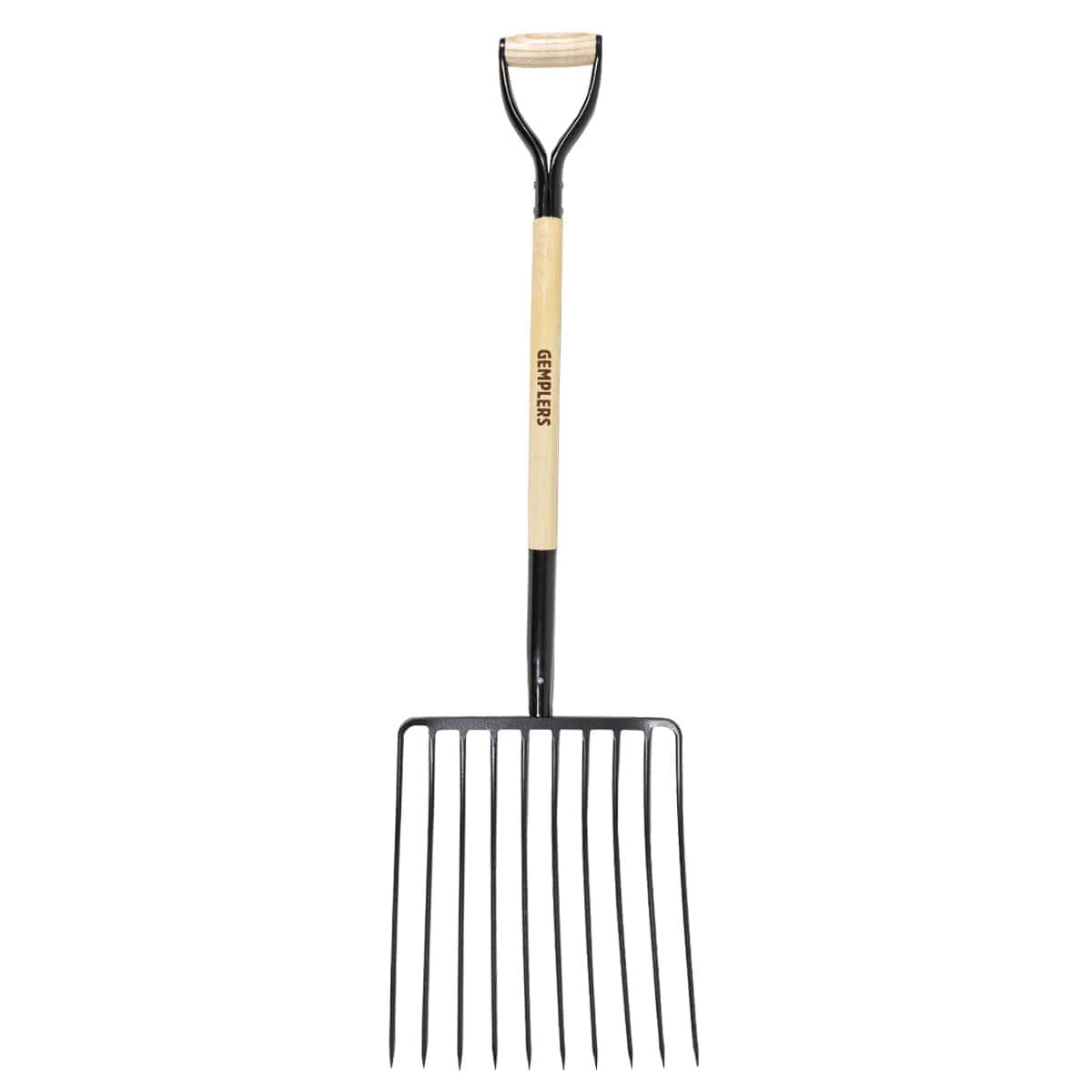 Gemplers 10-Tine Mulch Fork with 33"L Wood Handle
