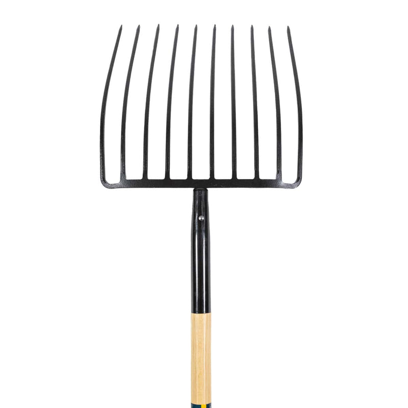Gemplers 10-Tine Mulch Fork with 33"L Wood Handle