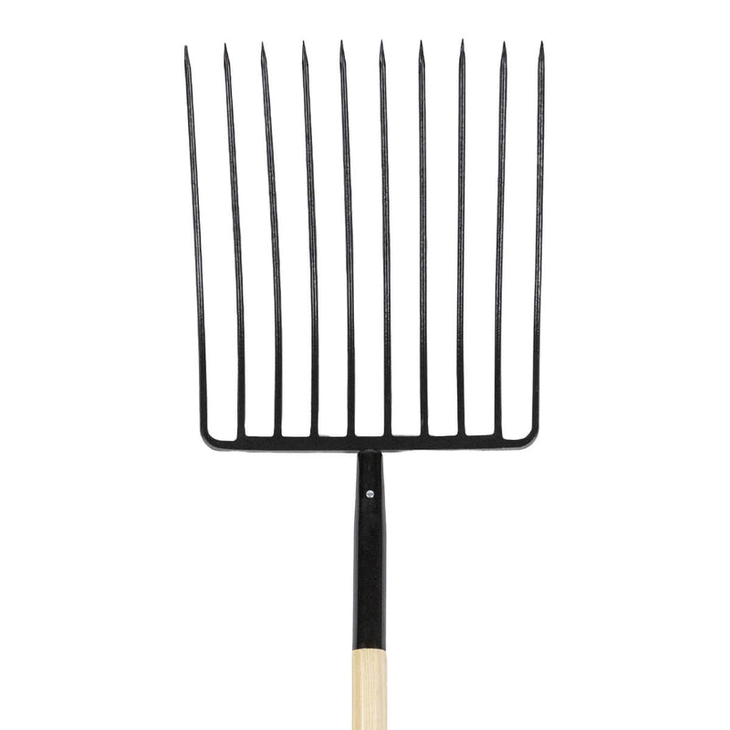 Gemplers 10-Tine Mulch Fork with 33"L Wood Handle