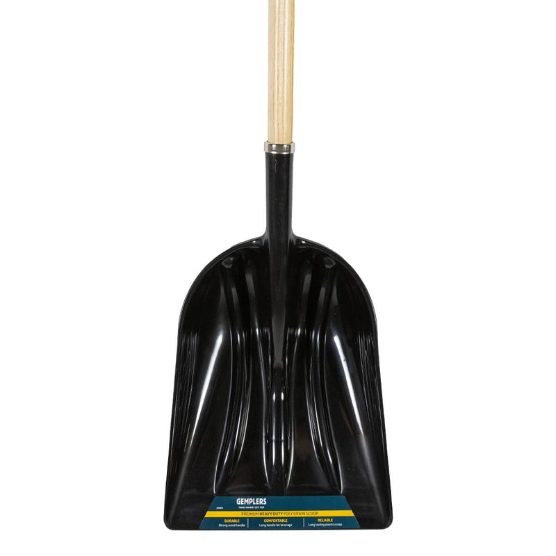 Gemplers Long-Handled Poly Scoop Shovel