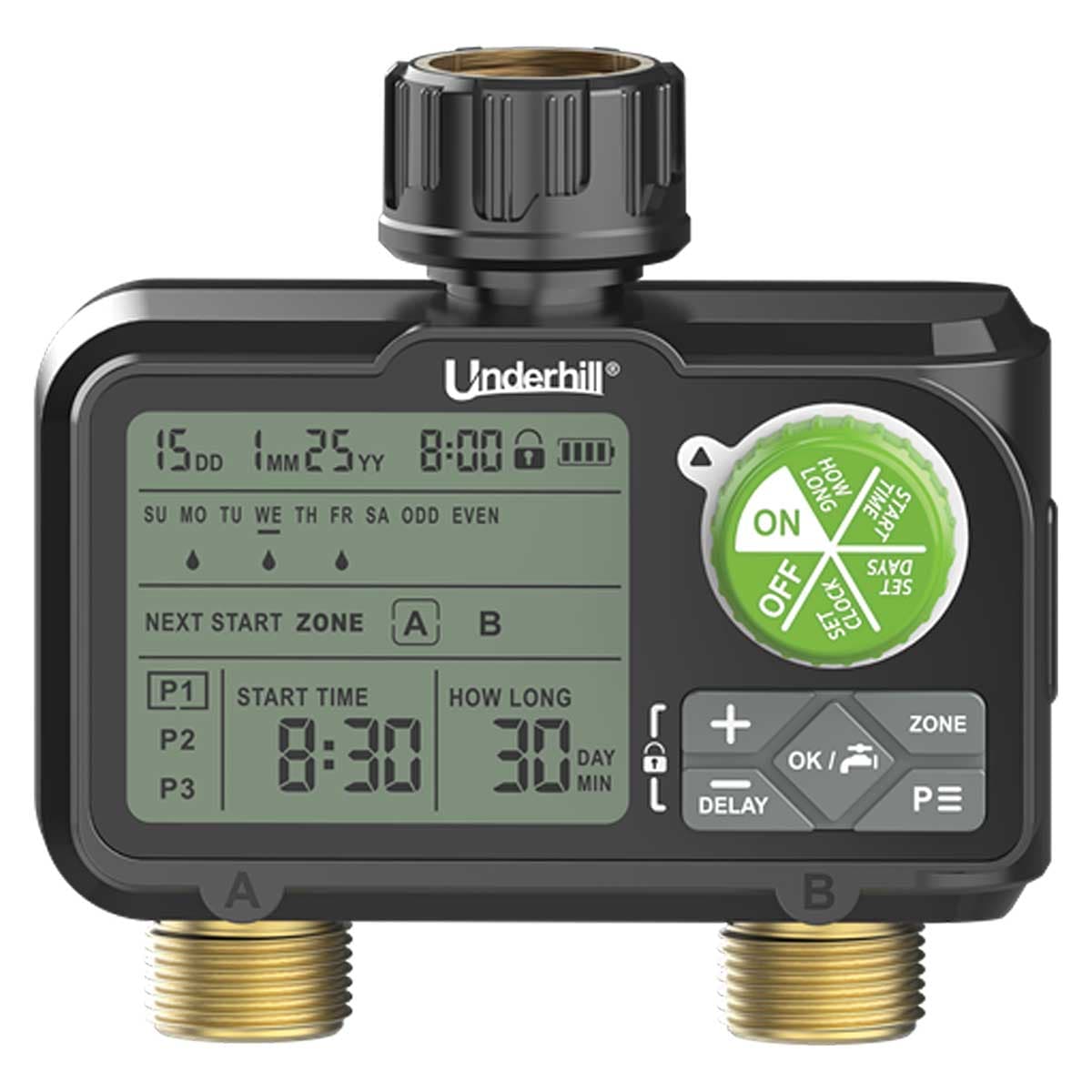 Underhill Dual-Zone Digital Hose Timer