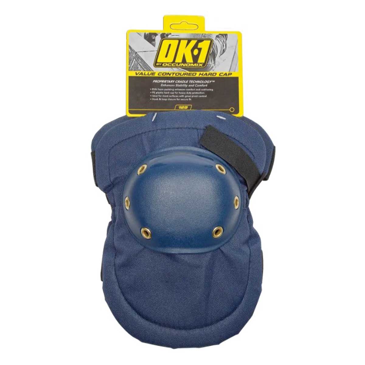 Value Contoured Hard Cap Knee Pads | Flexible PE Cap