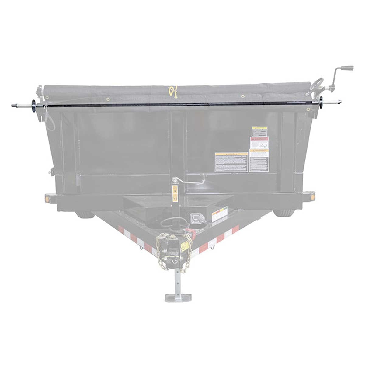 Buyers Products 102" Black Powder Coated Rear Anti-Sail Tarp Tension Bow Kit with Rollers