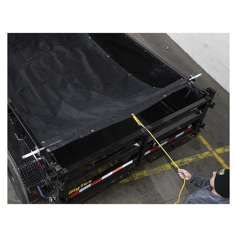 Buyers Products 102" Black Powder Coated Rear Anti-Sail Tarp Tension Bow Kit with Rollers