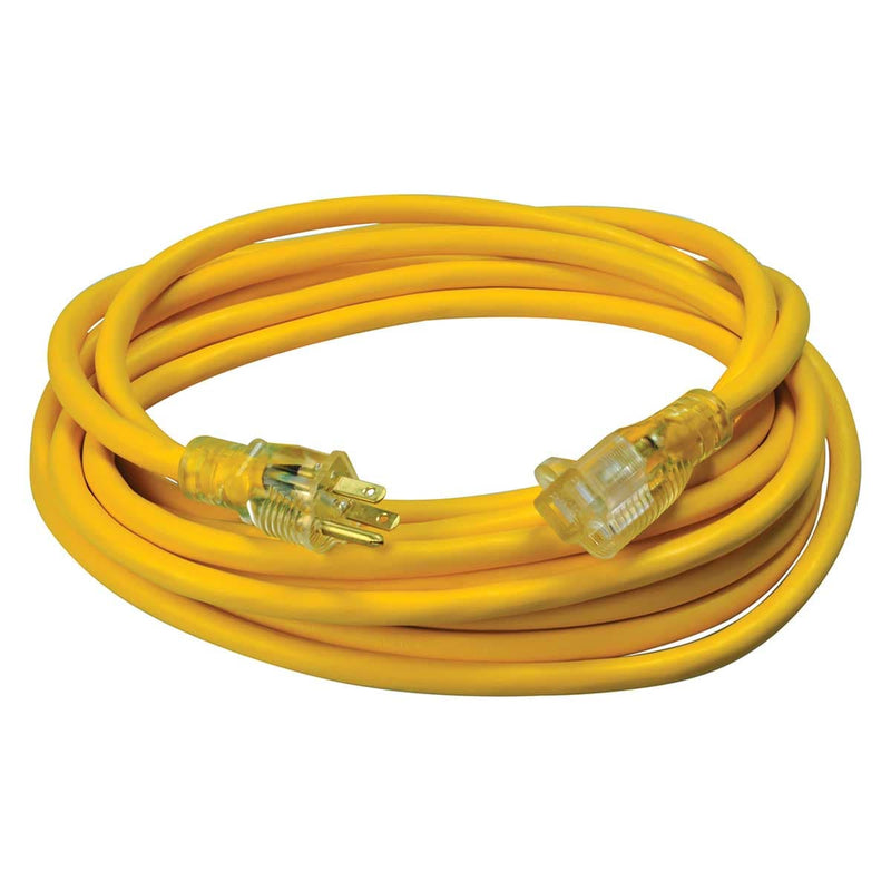 Southwire Yellow Outdoor Extension Cord with Light Indicator