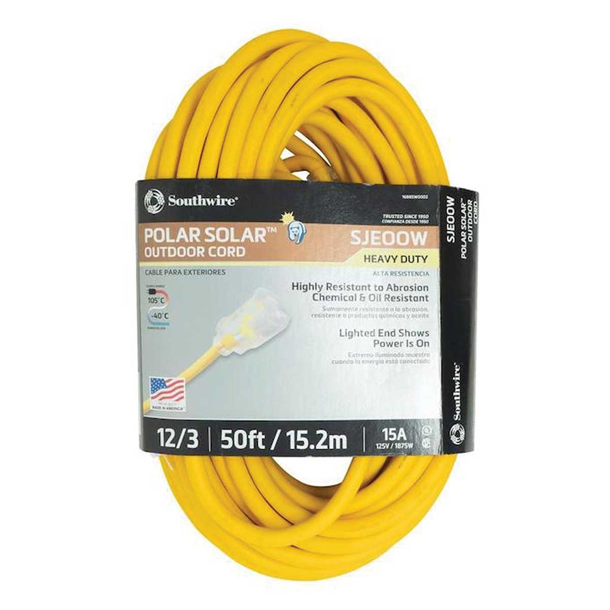 Southwire Polar/Solar® Outdoor Extension Cord with Light Indicator