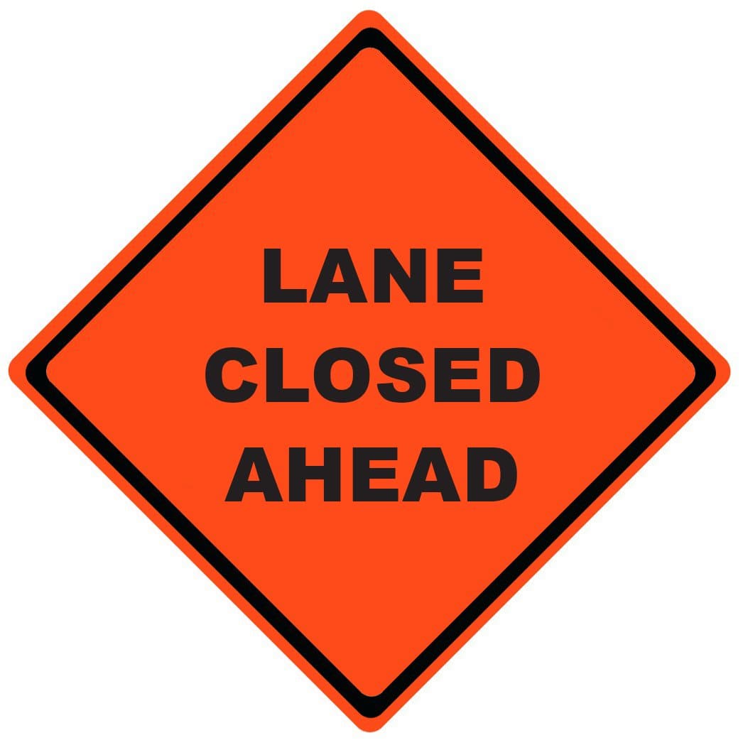 36" x 36" Mesh Roll-Up Traffic Control Signs