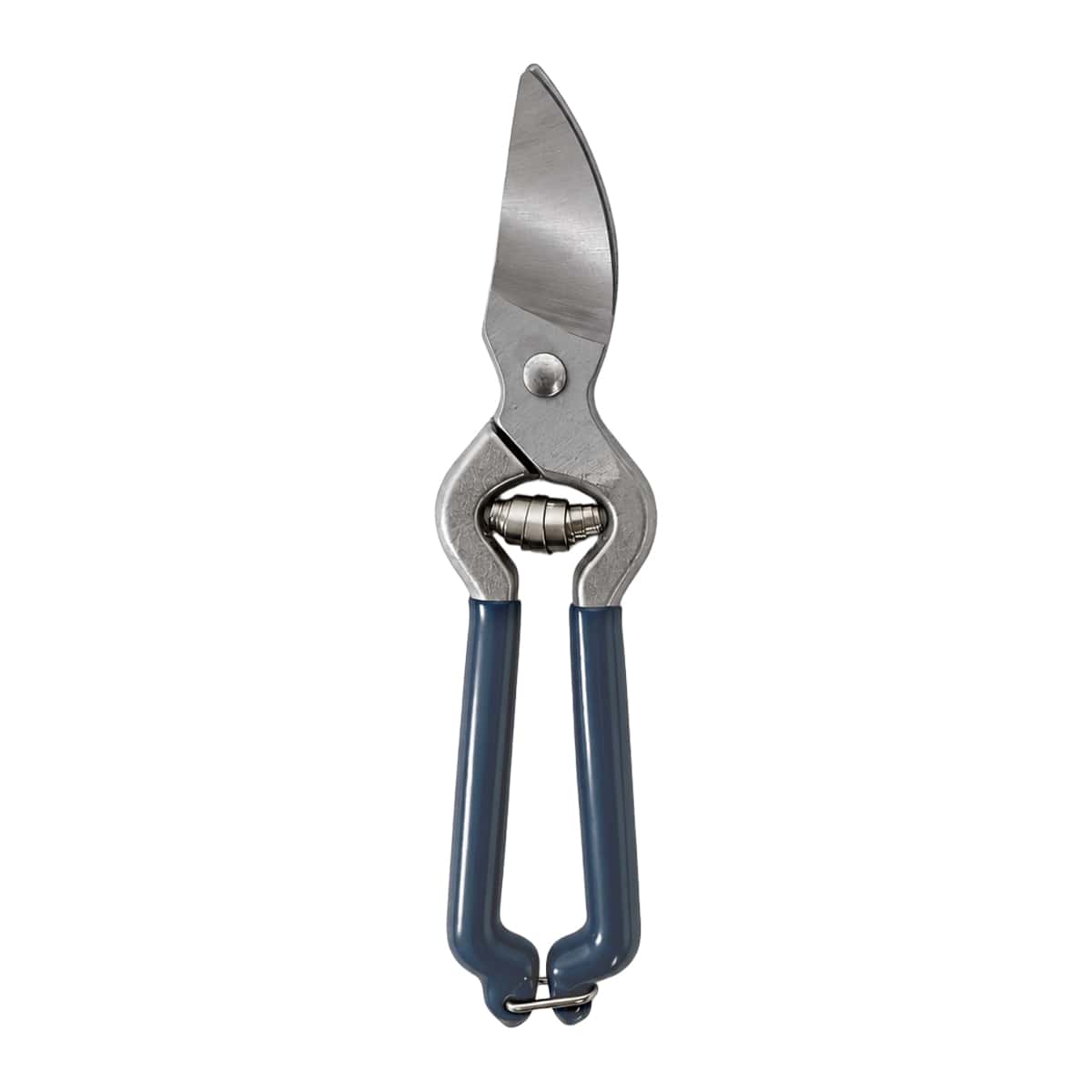 Gemplers small bypass hand pruner back view with handle hook to hold the pruner closed. 