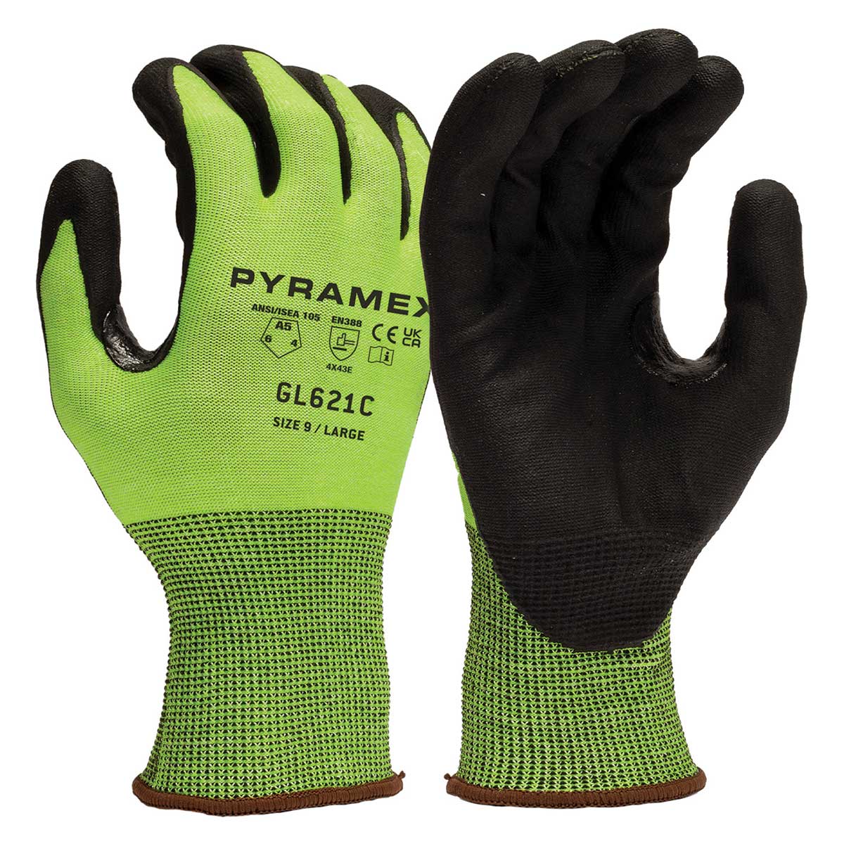 Pyramex 18-Gauge A5 Cut-Resistant Micro-Foam Nitrile Gloves