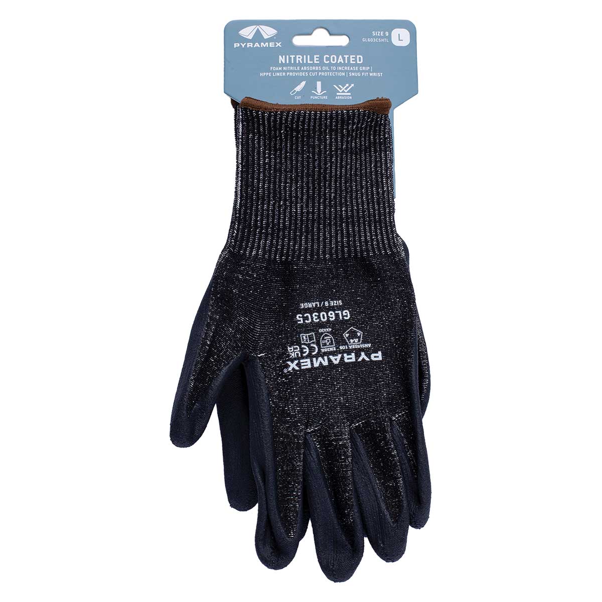 Pyramex 13-Gauge A4 Cut-Resistant Micro-Foam Nitrile Gloves