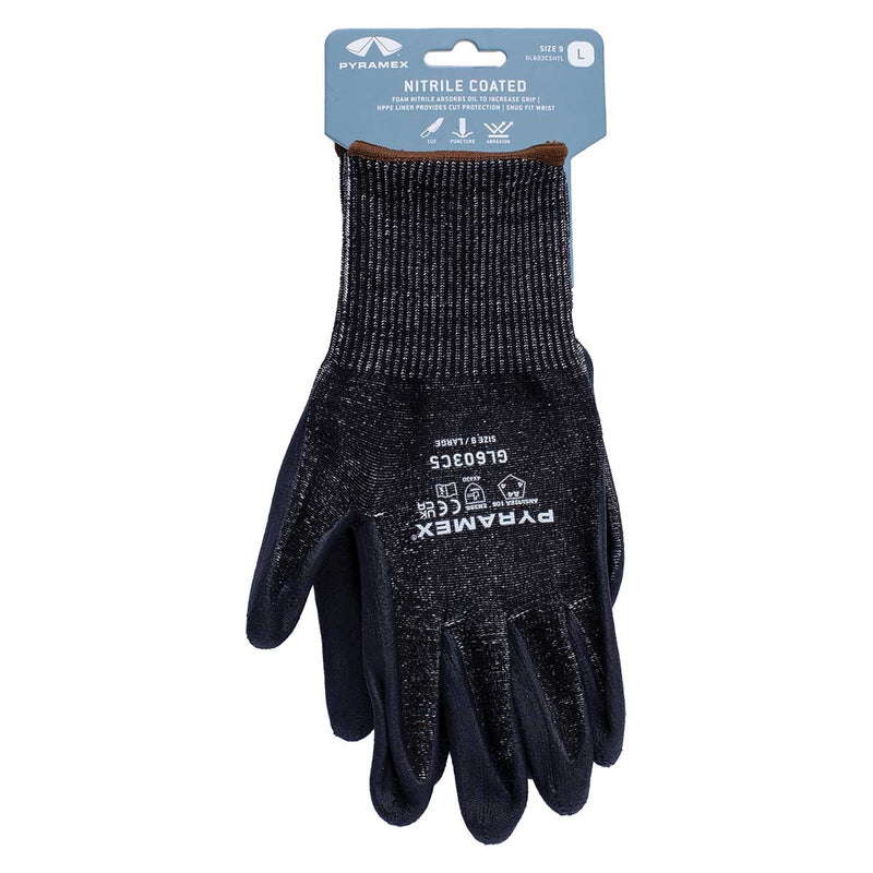 Pyramex 13-Gauge A4 Cut-Resistant Micro-Foam Nitrile Gloves