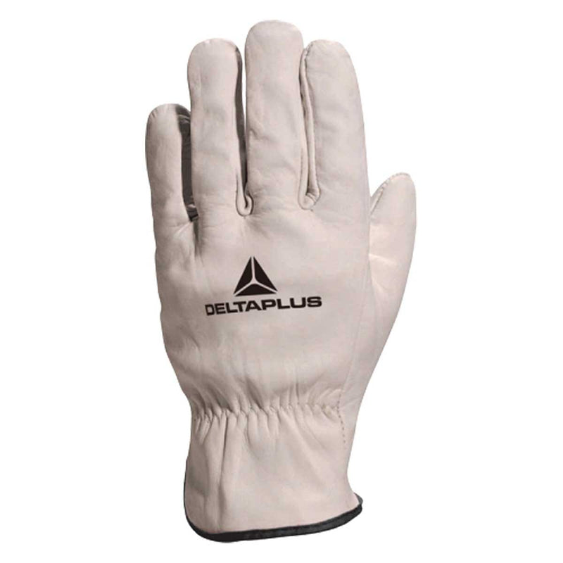 Delta Plus Cowhide Grain Leather Gloves | 12 Pack