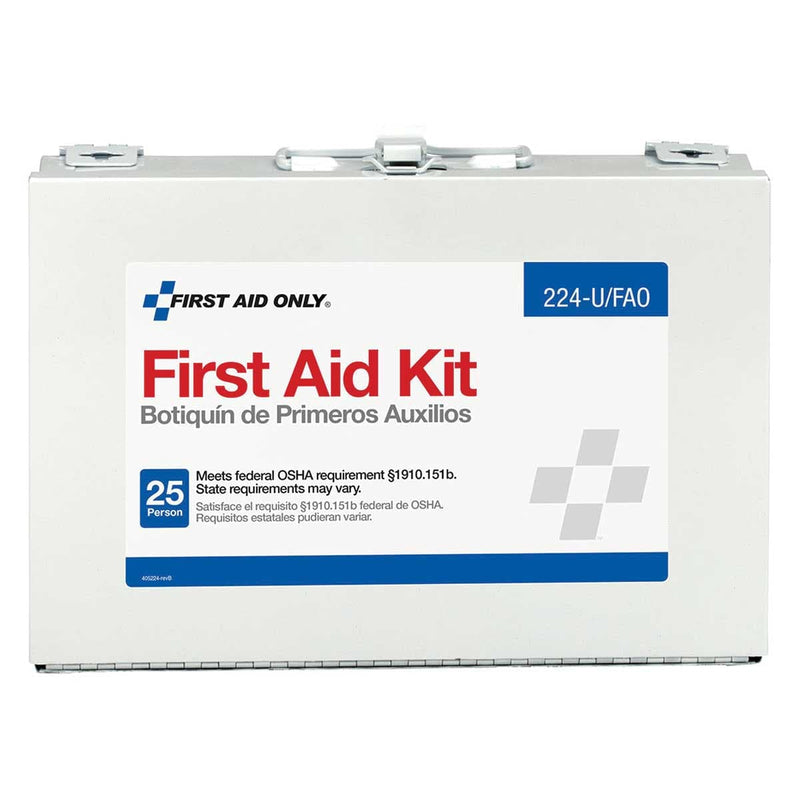 First Aid Only 25 Person Metal First Aid Kit