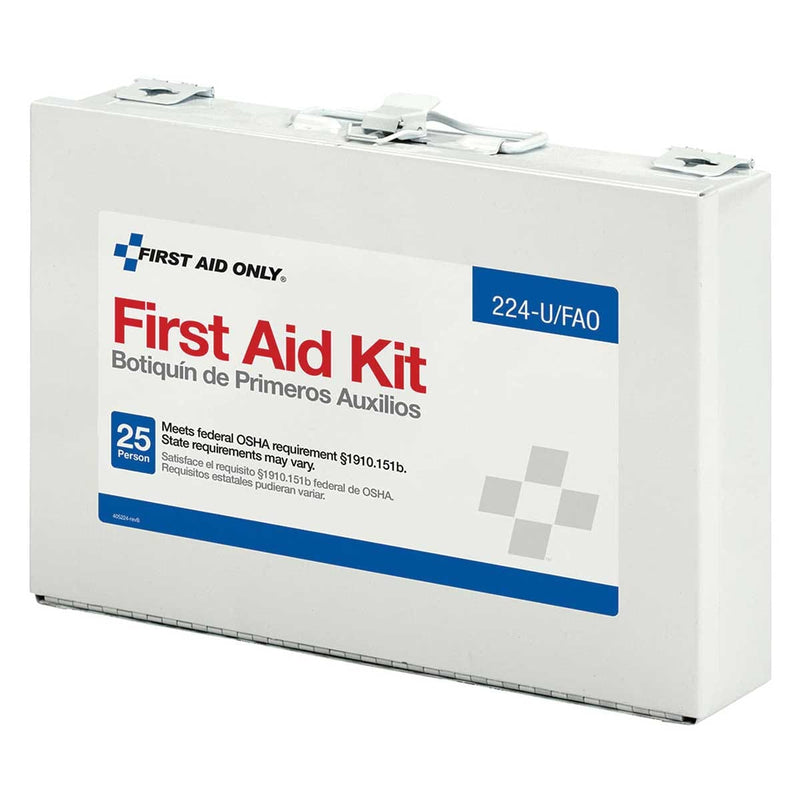 First Aid Only 25 Person Metal First Aid Kit