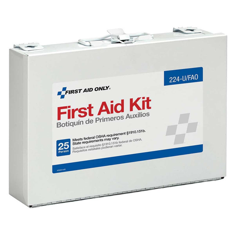 First Aid Only 25 Person Metal First Aid Kit