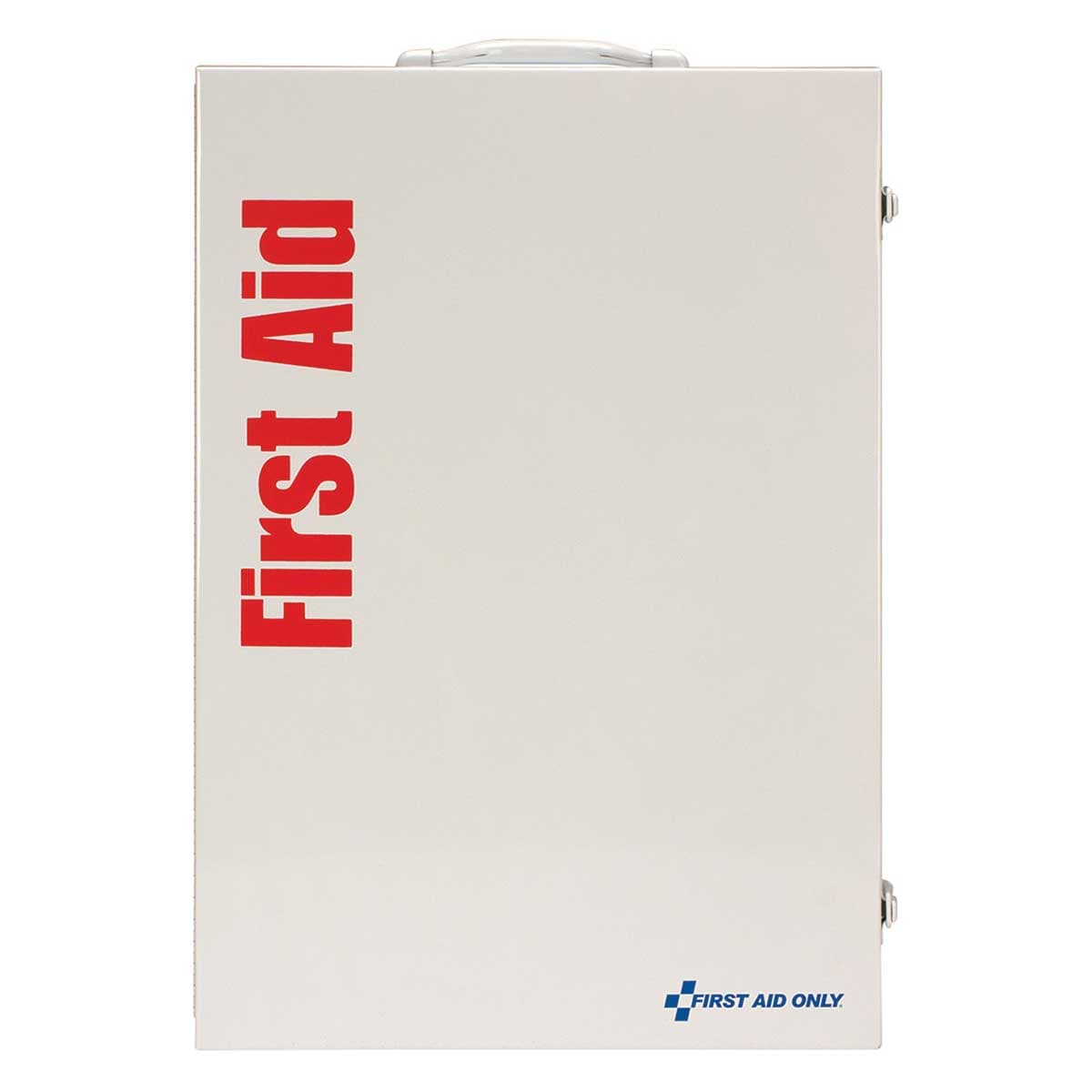 First Aid Only 150 Person 4 Shelf First Aid ANSI B, Type I & II Cabinet