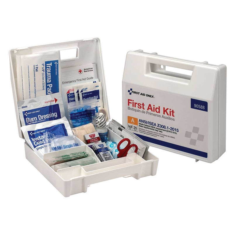 First Aid Only 25 Person Plastic First Aid Kit with Dividers
