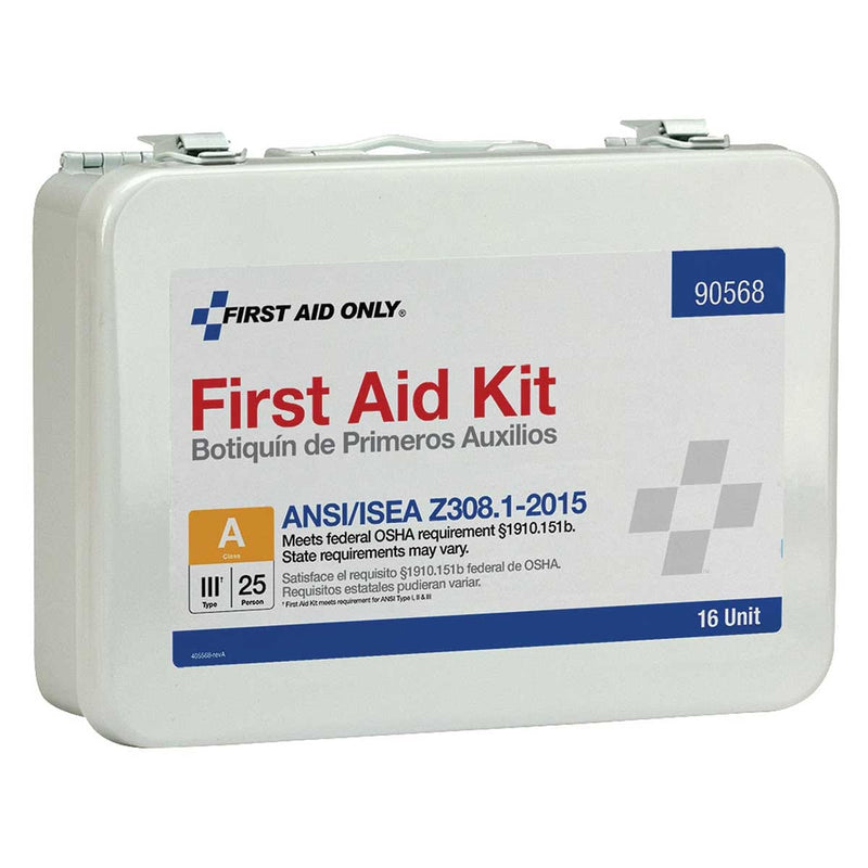 First Aid Only 25 Person 16 Unit ANSI A First Aid Kit