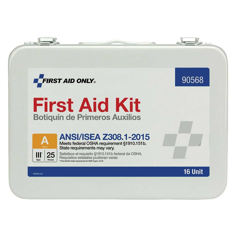 First Aid Only 25 Person 16 Unit ANSI A First Aid Kit
