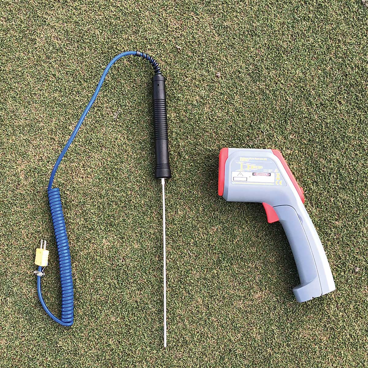 Turf-Tec Infrared Thermometer with Laser and Soil Probe