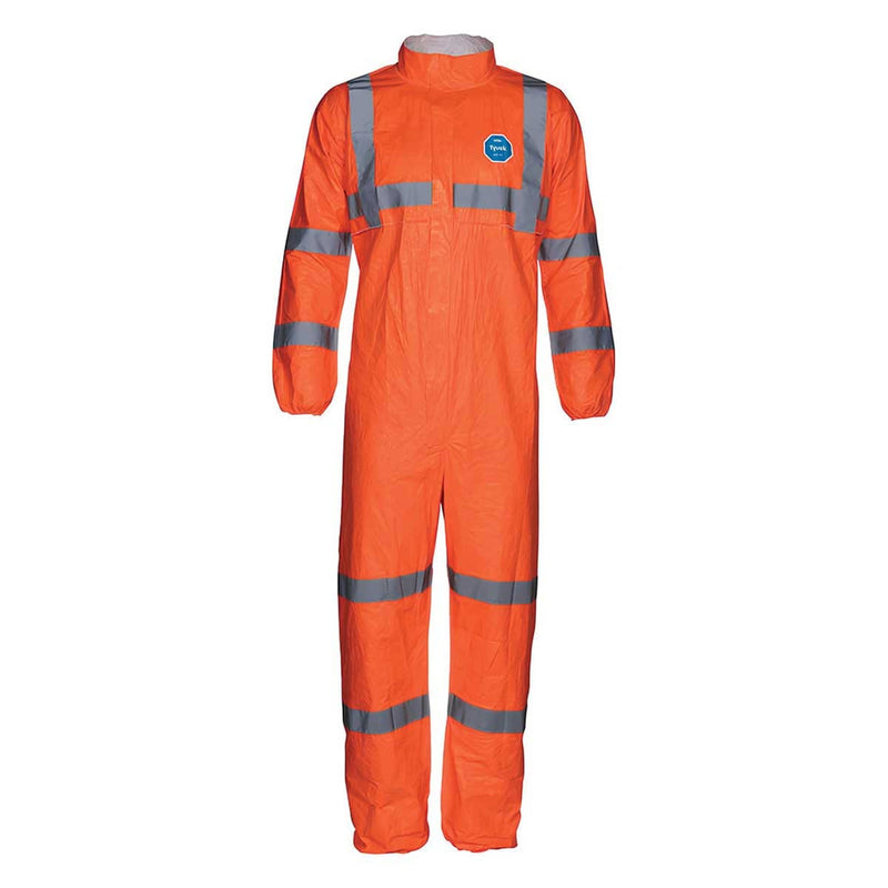 DuPont™ Tyvek® 500 Hi-Visibility Coveralls with Elastic Wrist & Ankles | 25 Pk