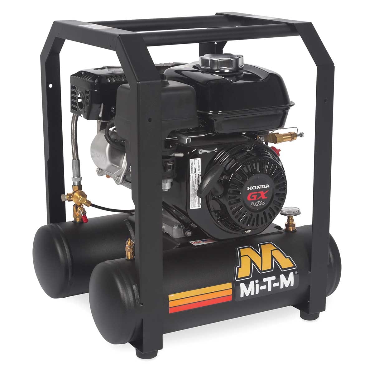Mi-T-M 5-Gallon Single-Stage Gas-Powered Air Compressor with Honda GX200 Engine